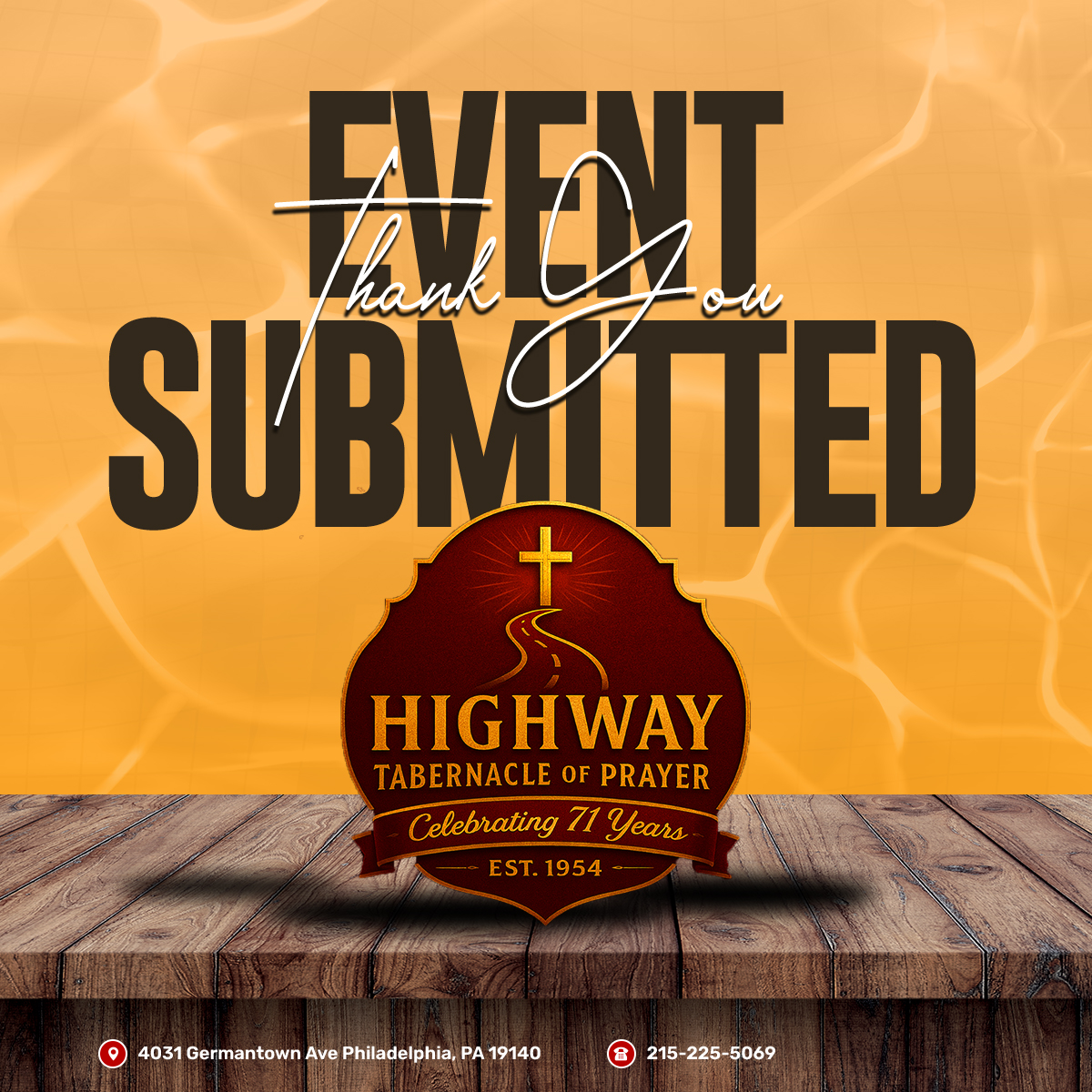 Ministry event request received